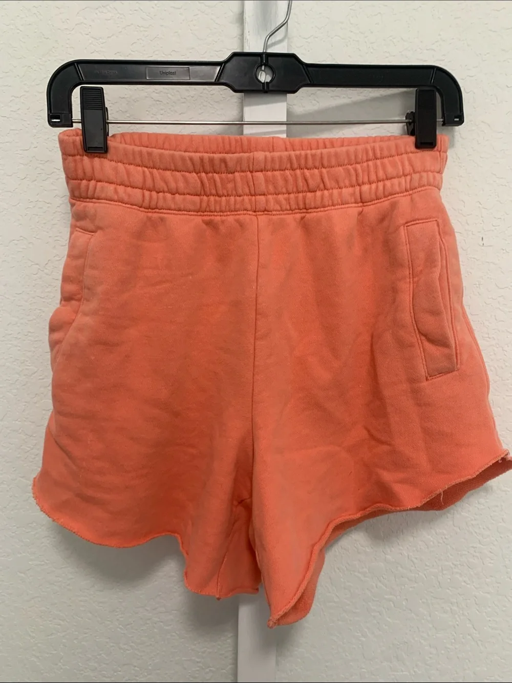 Women's Coral Orange Lounge Sweatpant Shorts
